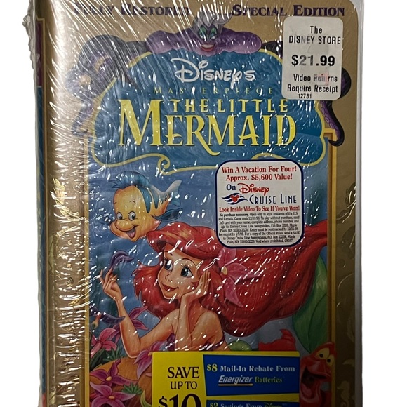 SEALED Disney The Little Mermaid VHS 1998 Masterpiece Collection Special Edition - Picture 3 of 3